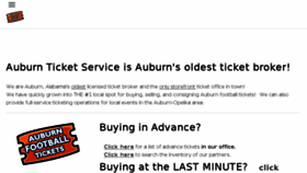 What Auburnticketservice.com website looked like in 2018 (5 years ago)