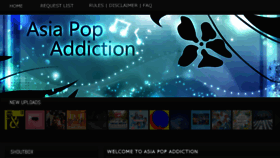 What Asiapopaddiction.com website looked like in 2018 (5 years ago)