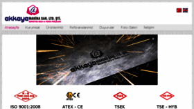 What Akkayamakina.com.tr website looked like in 2018 (5 years ago)