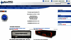 What Allproelectronics.com website looked like in 2018 (5 years ago)