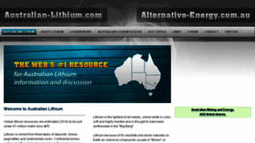 What Australian-lithium.com website looked like in 2018 (5 years ago)
