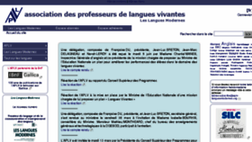 What Aplv-languesmodernes.org website looked like in 2018 (5 years ago)