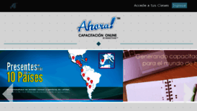 What Ahoracapacitaciones.com website looked like in 2018 (5 years ago)