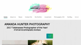 What Amandahunterphoto.com website looked like in 2018 (5 years ago)