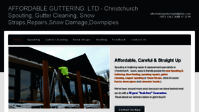 What Affordableguttering.co.nz website looked like in 2018 (5 years ago)