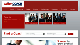 What Actioncoachsa.co.za website looked like in 2018 (5 years ago)