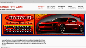 What Arabacirentacar.com website looked like in 2018 (5 years ago)