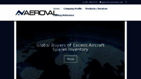 What Aeroval.com website looked like in 2018 (5 years ago)