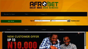 What Afrobet.com.ng website looked like in 2018 (5 years ago)