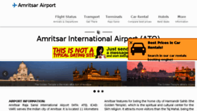 What Amritsarairport.com website looked like in 2018 (5 years ago)