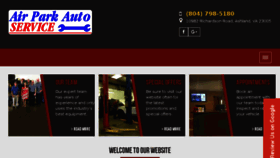 What Airparkauto.com website looked like in 2018 (5 years ago)