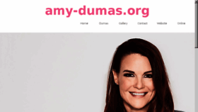 What Amy-dumas.org website looked like in 2018 (5 years ago)