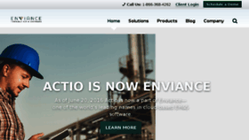 What Actio.net website looked like in 2018 (5 years ago)