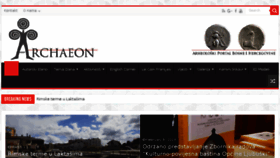 What Arheon.org website looked like in 2018 (5 years ago)