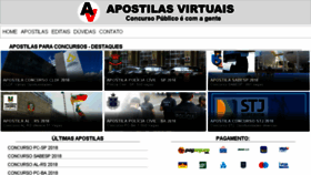 What Apostilasvirtuais.com website looked like in 2018 (5 years ago)