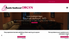 What Austinswobgyn.com website looked like in 2018 (5 years ago)