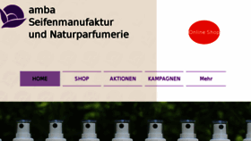 What Amba-seifenmanufaktur.de website looked like in 2018 (5 years ago)