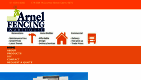 What Arnelfencing.com.au website looked like in 2018 (5 years ago)