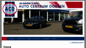 What Autocentrumdongen.nl website looked like in 2018 (5 years ago)