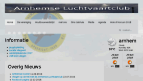 What Arnhemseluchtvaartclub.nl website looked like in 2018 (5 years ago)