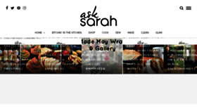 What Asksarah.com.au website looked like in 2018 (5 years ago)