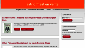 What Astrid.fr website looked like in 2018 (5 years ago)