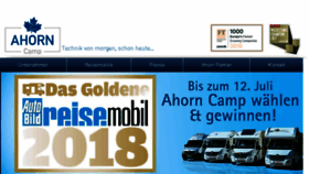 What Ahorn-wohnmobile.company website looked like in 2018 (5 years ago)