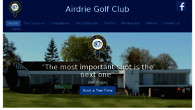 What Airdriegolfclub.co.uk website looked like in 2018 (5 years ago)