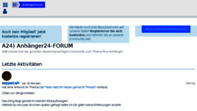 What Anhaengerforum.de website looked like in 2018 (5 years ago)