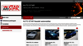 What Autostar.lt website looked like in 2018 (5 years ago)