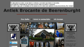 What Antiekdebeerenburght.nl website looked like in 2018 (5 years ago)