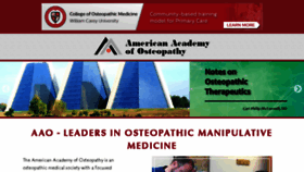 What Academyofosteopathy.org website looked like in 2018 (5 years ago)