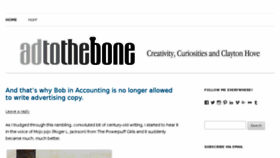 What Adtothebone.com website looked like in 2018 (5 years ago)