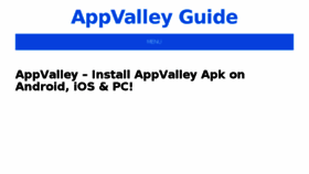 What Appvalleyguide.com website looked like in 2018 (5 years ago)