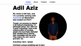 What Adilaziz.tk website looked like in 2018 (5 years ago)