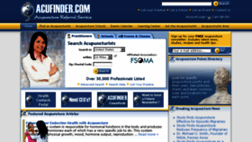 What Acufinder.com website looked like in 2018 (5 years ago)