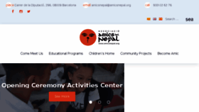 What Amicsnepal.org website looked like in 2018 (5 years ago)