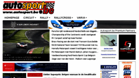 What Autosport.be website looked like in 2018 (5 years ago)