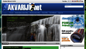 What Akvarij.net website looked like in 2018 (5 years ago)