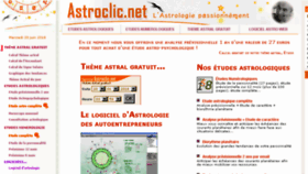 What Astroclic.net website looked like in 2018 (5 years ago)