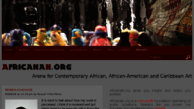 What Africanah.org website looked like in 2018 (5 years ago)