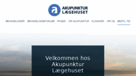 What Akupunktur-laegehuset.dk website looked like in 2018 (5 years ago)