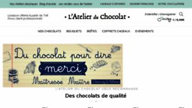 What Atelierduchocolat.fr website looked like in 2018 (5 years ago)