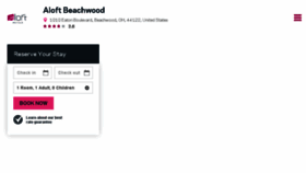 What Aloftbeachwood.com website looked like in 2018 (5 years ago)