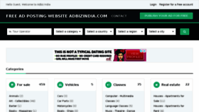 What Adbizindia.com website looked like in 2018 (5 years ago)