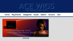 What Acewigs.com website looked like in 2018 (5 years ago)
