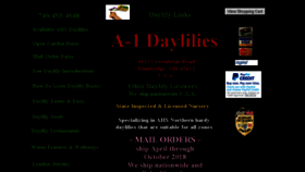 What A1daylilies.com website looked like in 2018 (5 years ago)