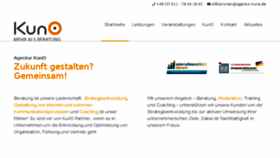 What Agenturkuno.de website looked like in 2018 (5 years ago)