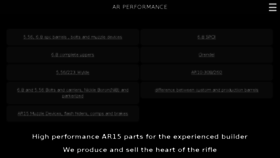 What Ar15performance.com website looked like in 2018 (5 years ago)