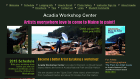 What Acadiaworkshopcenter.com website looked like in 2018 (5 years ago)
